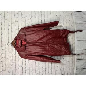 Phase 2 Women’s Red‎ Leather Jacket XL